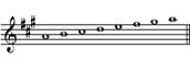A major scale